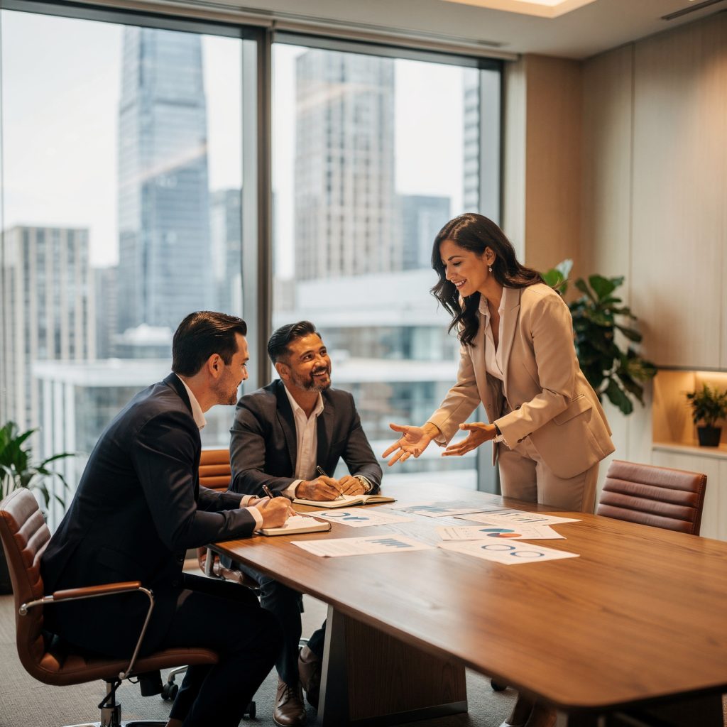 flux pro 2.0 ultra realistic corporate training session inside a modern executive meeting roo 0